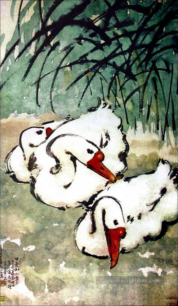 XU Beihong OIE 3 vieille encre de Chine Peintures à l'huile